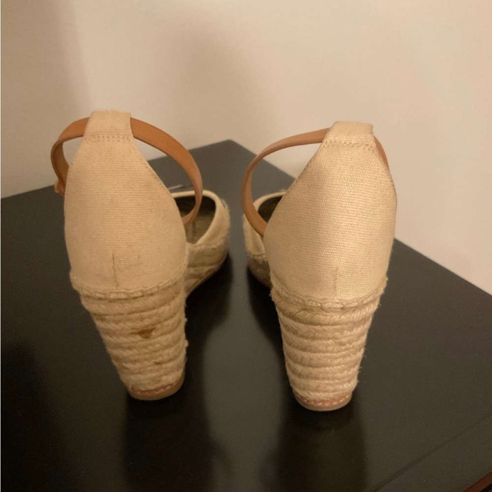 Tory Burch Color Block Wedge Espadrille Sandals - Picture 6 of 13